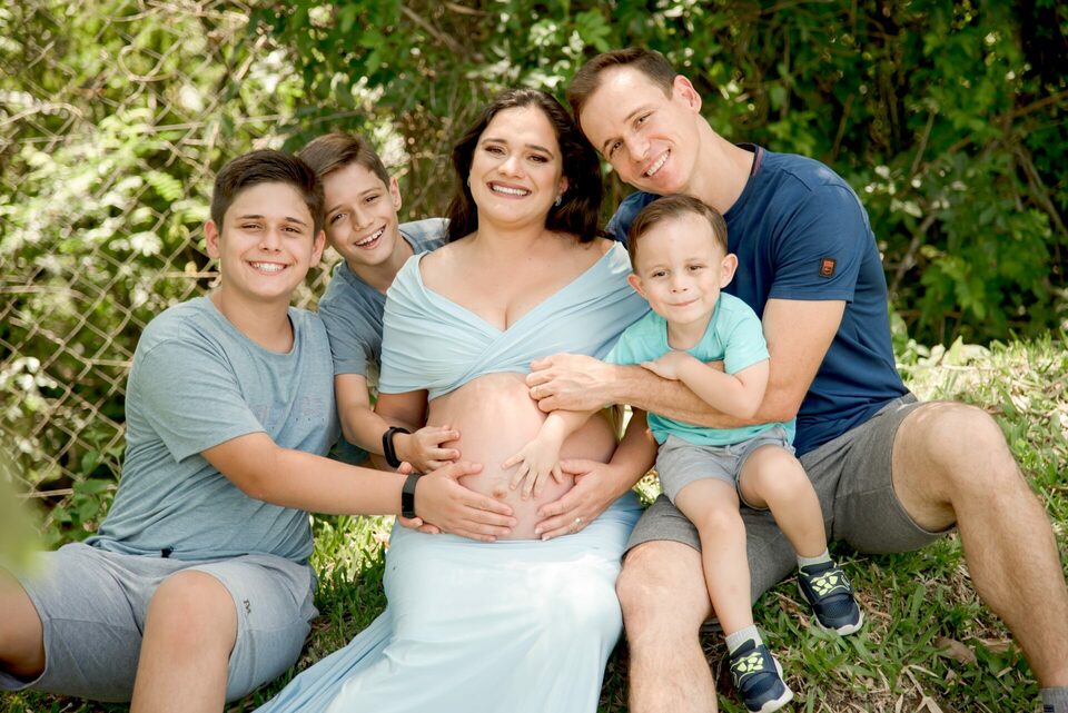 Marcio, Rosi e seus 4 meninos 