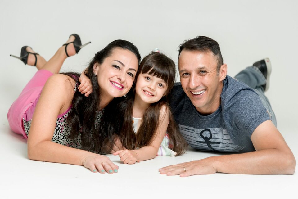 Cleumir, Aline, Mirela, Vovô e Vovó